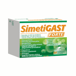 Simetigast Forte 240 mg kapsulės N60