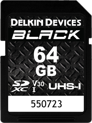 DELKIN SD BLACK RUGGED UHS-I (V30) R90/W90 64GB