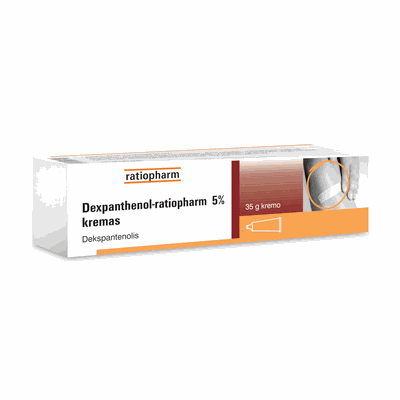 Dexpanthenol-ratiopharm 50 mg/g kremas 35 g