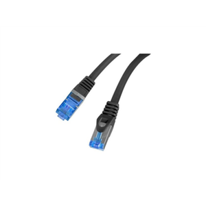 Lanberg | Patch Cord cat. 6 FTP | PCF6A-10CC-0025-BK | S/FTP | S/FTP shielding type – Aluminium braid on wire and each pair foiled additionally. The coating is made of low-smoke and Halogen-free materials (LSZH). Category compliance confirmed by Fluke tester.  Stranded wires made from CCA | Black | 0.25 m