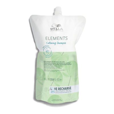 Wella Professionals ELEMENTS Calming Shampoo Refill Raminamojo šampūno sausai galvos odai papildymas, 1000ml