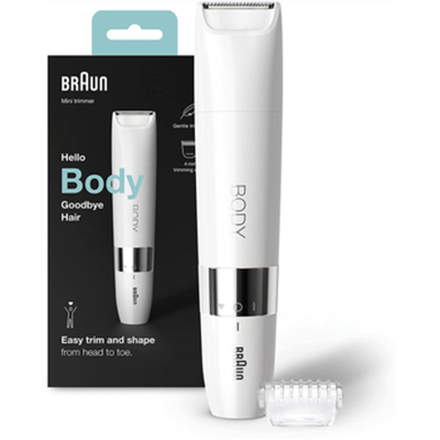 Braun | BS1000 | Body Mini Trimmer | Operating time (max)  min | Bulb lifetime (flashes) Not applicable | Number of power levels 1 | Wet  and  Dry | White