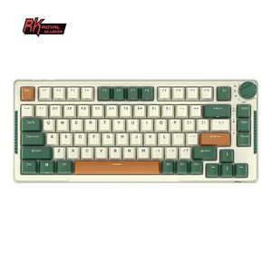 Royal Kludge RH81 Time machine Wireless Mechanical Keyboard | 75%, Hot-swap, RGB, Sky Cyan Switches, US