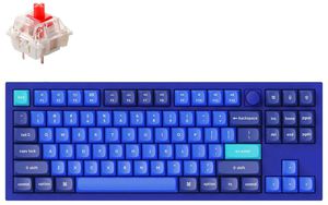 Keychron Q3 80% Navy Blue mechaninė klaviatūra (ANSI, RGB, Hot-Swap, Gateron G Pro Red Switch)