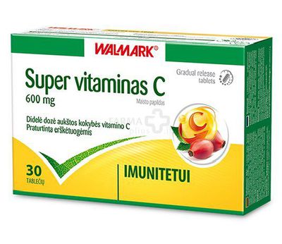 Maisto papildas WALMARK Super Vitaminas C 600mg N30
