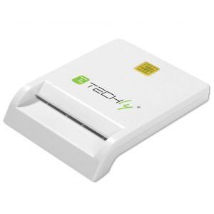 TECHLY 029150 Compact USB 2.0 Smart card reader writer white