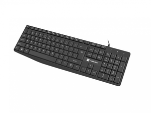 Klaviatūra Natec Keyboard Nautilus NKL-1950 Wired, US, USB Type-A, Black