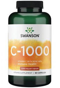 Maisto papildas SWANSON vitaminas C 1000mg su Erškėtuogėmis N90