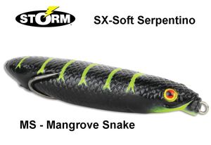 Vobleris Storm SX-Soft Serpentino Mangrove Snake 9 cm