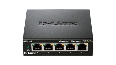 Komutatorius D-Link Ethernet Switch DGS-105/E	 Unmanaged, Desktop, 1GBps (RJ-45) ports quantity 5