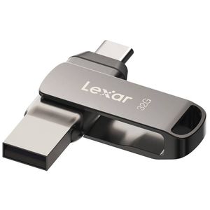 USB raktas Lexar 2-in-1 Flash Drive JumpDrive Dual Drive D400 32GB USB 3.1 Grey