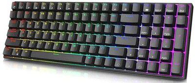 Royal Kludge RK100 Black Wireless Keyboard | 96%, Hot-swap, Brown Switches, US, Black