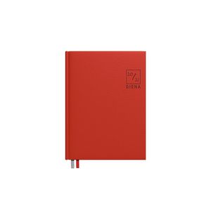 Darbo kalendorius Timer Diena, 140x190, minkštas PU viršelis, raudonos spalvos