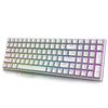 Royal Kludge RK100 White Wireless Keyboard | 96%, Hot-swap, Brown Switches, US, White