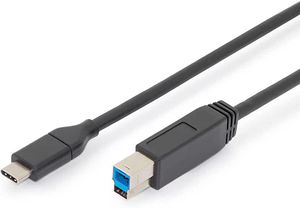 DIGITUS USB Type-C Kabel Gen2 Type-C to B AK-300149-010-S