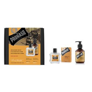 Proraso Duo Pack Wood &amp; Spice Beard Balm &amp; Shampoo Barzdos priežiūros rinkinys, 1vnt