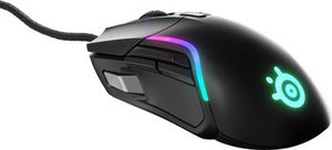 SteelSeries Rival 5 Black Wired Optical Gaming Mouse, RGB LED light
