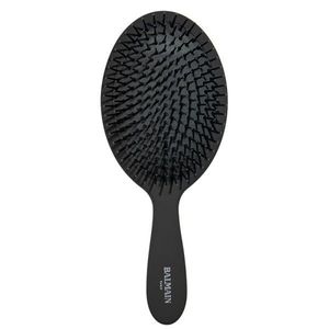 Balmain Hair Detangling Spa Brush Black Nailono šerių plaukų šepetys, 1vnt