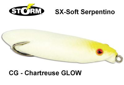 Vobleris Storm SX-Soft Serpentino Chartreuse Glow 9 cm