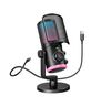 FIFINE AmpliGame AM6 Wired Microphone with RGB Lighting | USB