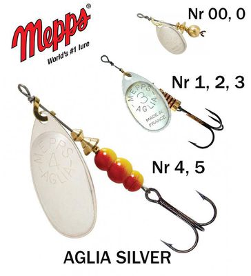 Sukriukė Mepps Aglia Silver 5 g