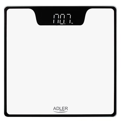 Svarstyklės Adler Bathroom Scale AD 8174w Maximum weight (capacity) 180 kg, Accuracy 100 g, White