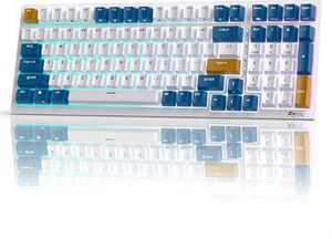 Royal Kludge RK98 RGB Klein Blue belaidė klaviatūra | 98%, Hot-swap, Blue switches, US