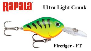 Vobleris Rapala Ultra Light Crank Firetiger FT 3 cm