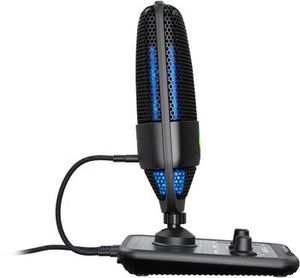 ROCCAT Torch USB Microphone, Studio-Grade Audio, PC Computer Gaming Wired Mic, RGB AIMO Lighting with Indicator, For Streaming, Recording, Podcasting, Quick Mute, Boom Arm Compatible, Black