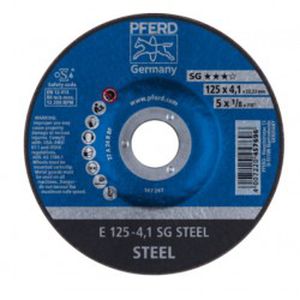 Metalo šlifavimo diskas Ø125x4x22mm E125-4 A24 R SG šlifavimo diskas PFERD