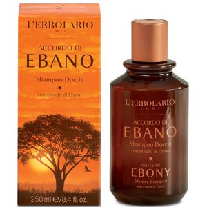 L'Erbolario Ebony Shower Shampoo Dušo gelis, 250ml