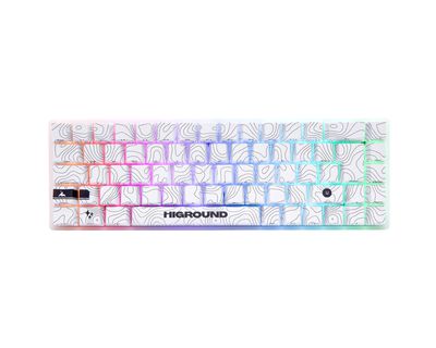 Higround SNOWSTONE Base 65 Hotswap Mechanical Gaming Keyboard - ISO UK [White Flame]