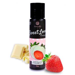 Lubrikantas Sweet Love Strawberry &amp; White Chocolate (60 ml)