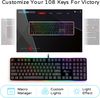 Royal Kludge RK918 RGB Black Wired Mechanical Keyboard | 100%, Brown switches, US