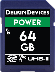 DELKIN 64GB SDXC UHS-II, CINEMA SD (U3/V90)