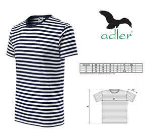 Marškinėliai jūreiviški Adler Sailor Navy Blue XS