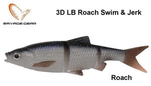 Guminukas Savage Gear Soft Baits 3D LB Roach Swim & Jerk Roach 7