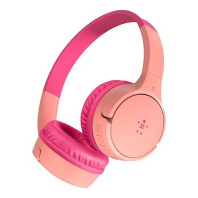 Belkin wireless headphones for kids - pink