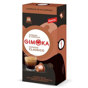 Kavos kapsulės, tinkančios Nespresso kavos aparatams Gimoka "Espresso Classico" 10vnt.