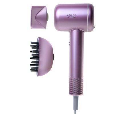 Plaukų džiovintuvas Adler Hair Dryer AD 2270p SUPERSPEED 1600 W Number of temperature settings 3 Ionic function Diffuser nozzle Purple