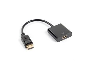 LANBERG AD-0009-BK adapter Displayport M ->HDMI F 10cm
