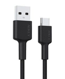 AUKEY CB-CA2 OEM USB kabelis 2 m USB 3.2 Gen 1 (3.1 Gen 1) USB A USB C Juoda