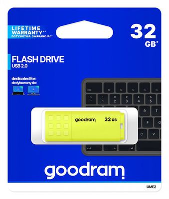 GOODRAM UME2 USB 2.0 32GB Yellow