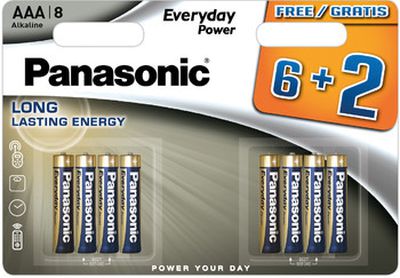 Panasonic Everyday Power battery LR03EPS/8B (6+2)