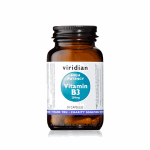VIRIDIAN kapsulės HIGH POTENCY VITAMIN B3 N30