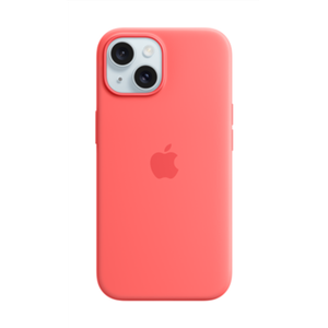 Apple | PC Case | Silicone Case with MagSafe | Case with MagSafe | Apple | iPhone 15 | Silicone | Guava