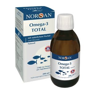 NORSAN, OMEGA-3 TOTAL, NATŪRALAUS SKONIO, 200 ml aliejus