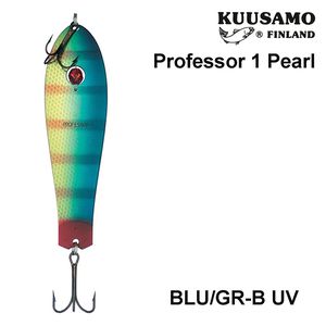 Blizgės Kuusamo Professor 1 Pearl 115 mm  BLU/GR-B UV 27 g