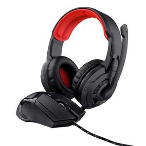 Trust 2-in-1 gaming set with over-ear multiplatform headset and accurate mouse with firm grip