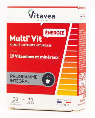 Maisto papildas VITAVEA Multi'Vit ENERGIE 12 vitaminų ir 7 mikroelementai N30